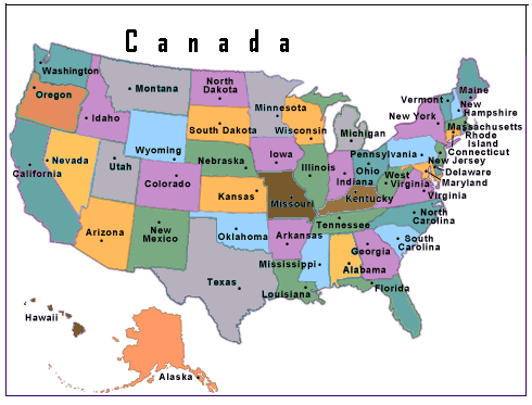 Map of USA